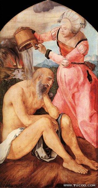 Albrecht Durer Job and His Wife China oil painting art